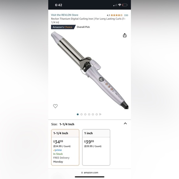 Revlon digital curling iron - Picture 2 of 5